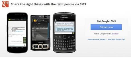 gplus sms 600x268 La notification par SMS dans Google+