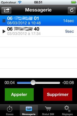 Free Mobile Companion sur iPhone, ajoute un gestionnaire d’annonces pour votre répondeur....