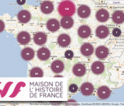 carte interactive lieux d’Histoire mémoire Auvergne France