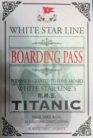 titanic boarding pass