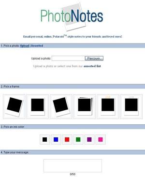 Photo Notes - Envoi de photo-mail