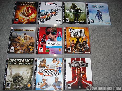 Collection Jeux PS3 - Mars 2008
