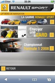 Renault Sport version iPhone