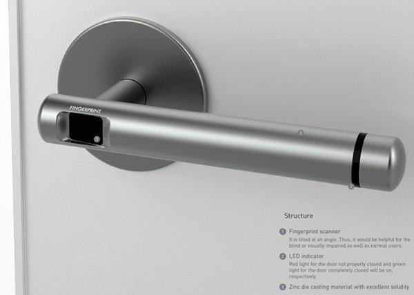 Grabit Grabit : un scanner dempreintes directement intégré dans une poignée de porte