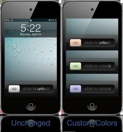 Knobcoloring personnalise la couleur du Slide de votre iPhone...