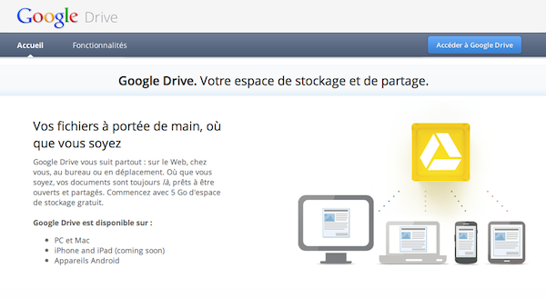 google drive Activez Google Drive sur votre compte dès maintenant!