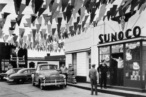 Station-service Sunoco, Trenton, New Jersey 1954