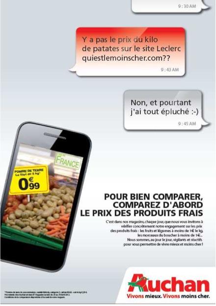Campagne Auchan Mobile Leclerc