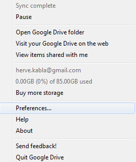 Google Drive tient compte de l'espace acheté sur son compte Google, apr exemple pour GMail