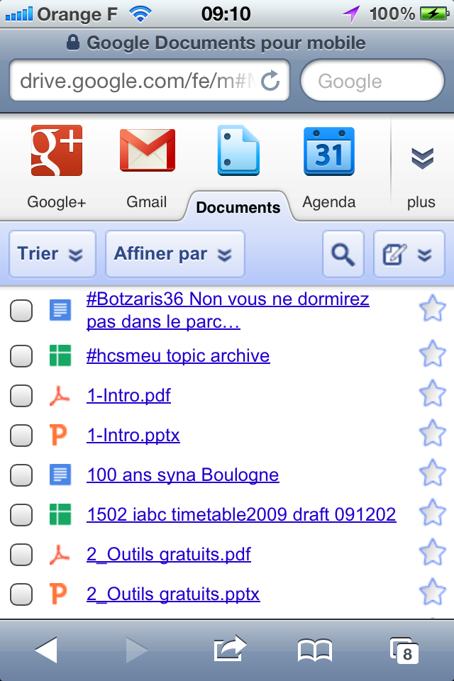 Google Drive depuis un iPhone, c'est comme Google Docs