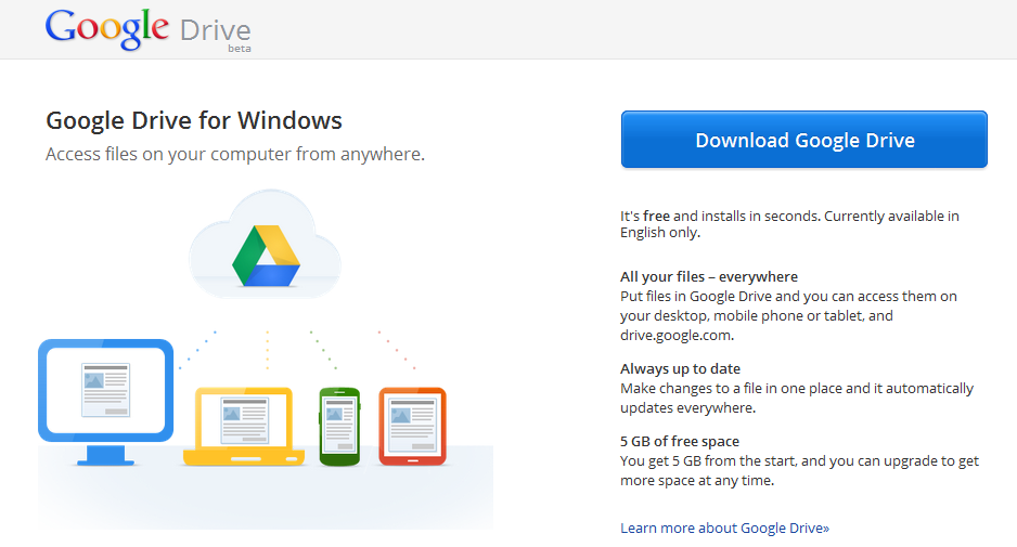 Télécharger l'application Google Drive pour PC