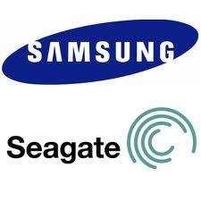 Logo Samsung et Seagate