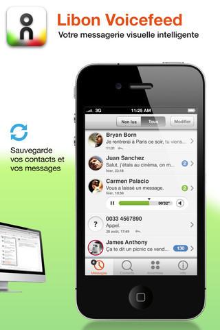 Libon Voicefeed: Des annonces de messagerie personnalisées sur iPhone ...