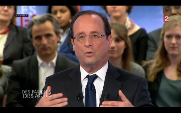 François Hollande ce soir sur France 2 (Des Paroles et des Actes)