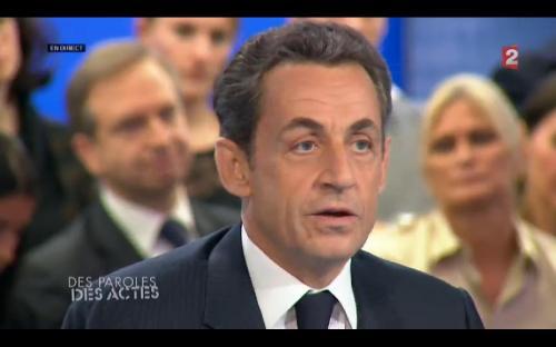 Nicolas Sarkozy sur France 2 (Des Paroles et des Actes 26-04-2012)