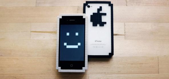 Pochette Bumper 8-bit pour iPhone