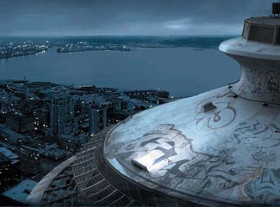 space needle, seattle, dark angel, max