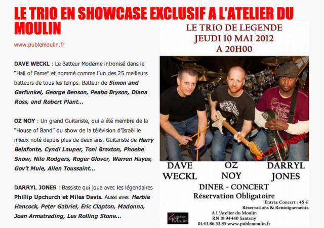 Agenda : Concert rock exceptionnel le 10 mai à L'Atelier du Moulin