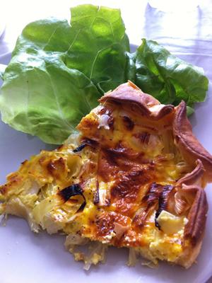 Tarte picarde aux poireaux