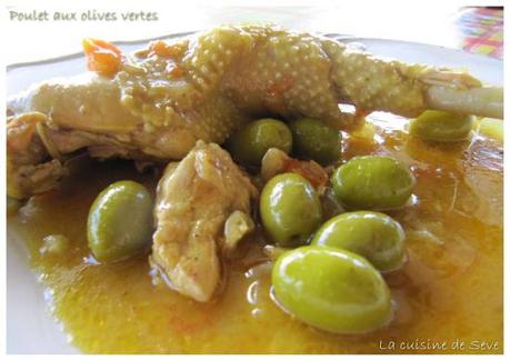 Poulet aux olives vertes Poulet aux olives vertes
