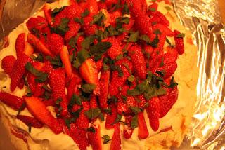 Pavlova aux fraises