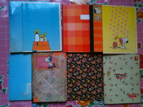 Mon ancienne collection de cahiers remplis...