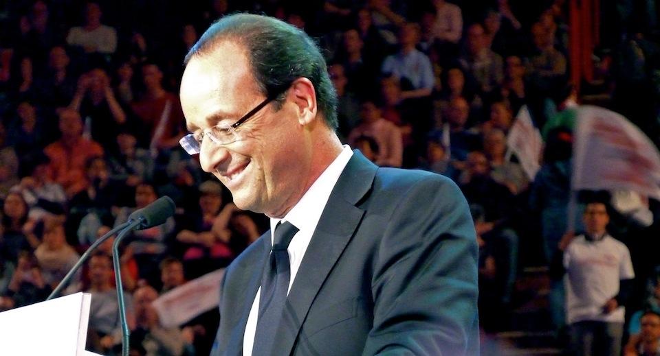 Un dimanche après-midi au meeting de François Hollande à Bercy