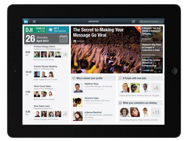 linkedin ipad Le réseau social professionnel Linkedin a désormais son application pour iPad