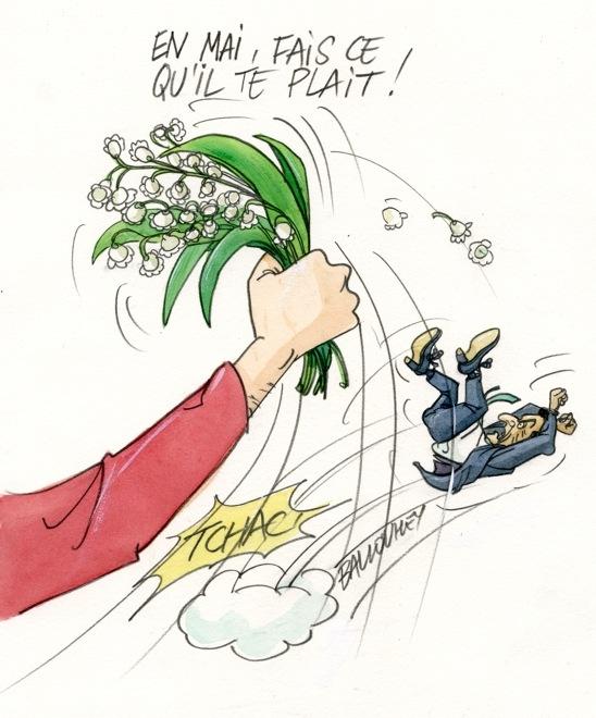 Mémé Kamizole à Sarkozy : « Laissez la peur du (drapeau) rouge aux bêtes à cornes ! »