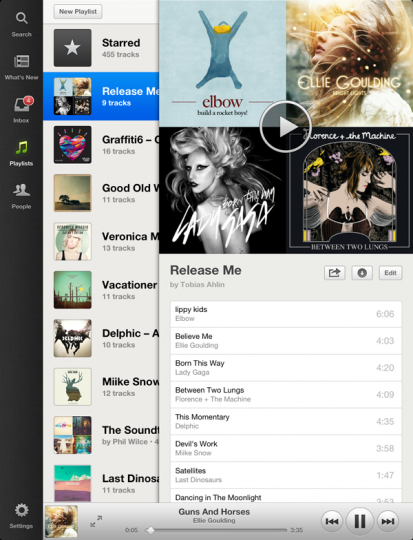 Playlists 413x540 Spotify enfin sur iPad !