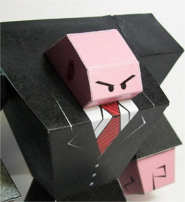 Hitman papertoy de Imam Sujugo