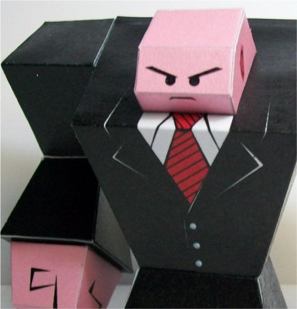 Hitman papertoy de Imam Sujugo