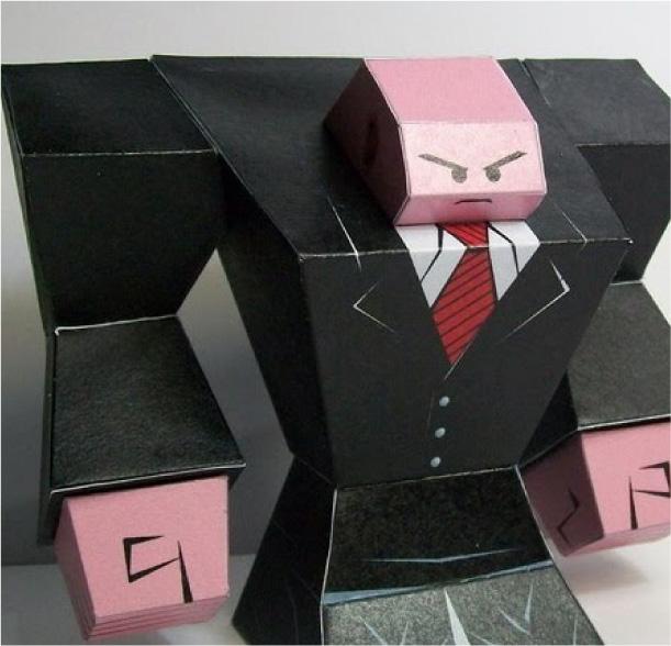 Hitman papertoy de Imam Sujugo