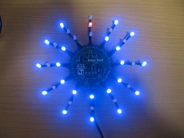 binary burst led clock Binary Burst : consulter lheure en binaire sur une horloge LED