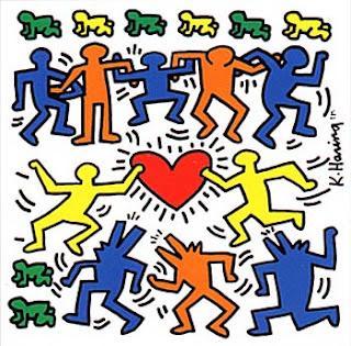 Doodle Keith Haring, peintre américain.