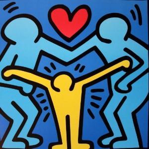 Doodle Keith Haring, peintre américain.