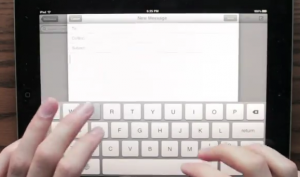Améliorer le clavier de l’iPad c’est possible : une vidéo prototype