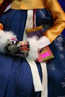 Hanbok (habit traditionnel coréen) en miniature