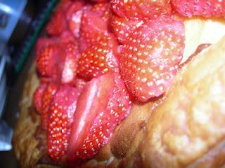 Tarte aux fraises amandine