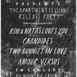 Concours : Caandides, Kim Giani & Natas Loves You, Two Bunnies In love, Amour Versus le 17 mai au Nouveau Casino