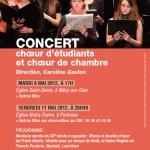 Concert choeur d'étudiants à Mery sur Oise