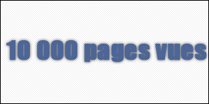 Déjà + de 10 000 pages vues (INFO BLOG)