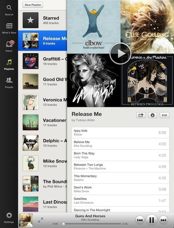 Spotify sur iPad, notre Apps de la semaine...