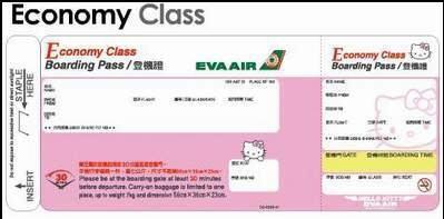 L'avion Hello Kitty By Eva Airlines