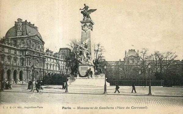 Paris - Monument de Gambetta (Place du carrousel)