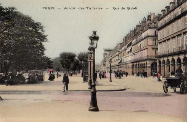 Paris - Jardin des Tuileries - Rue de Rivoli