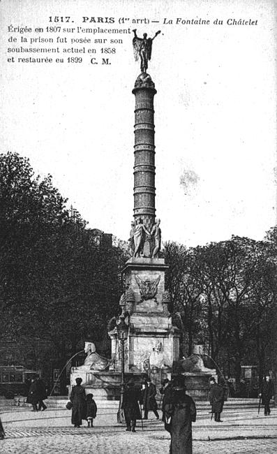 Paris - La fontaine du Châtelet