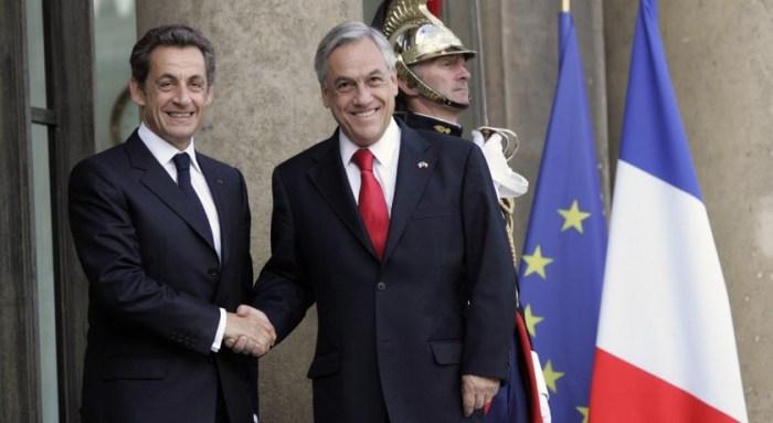 Nicolas Sarkozy et Sebastian Piñera en octobre 2010 (photo DR © Présidence de la République - P. Segrette)