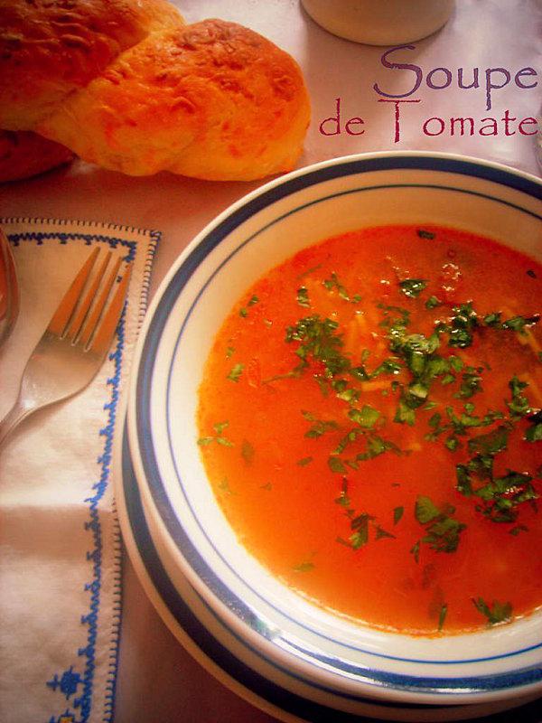 Soupe à la tomate express : Recette de Soupe à la tomate express