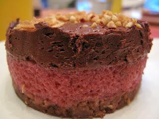 Dessert: Entremet Croustillant Chocolat Framboise